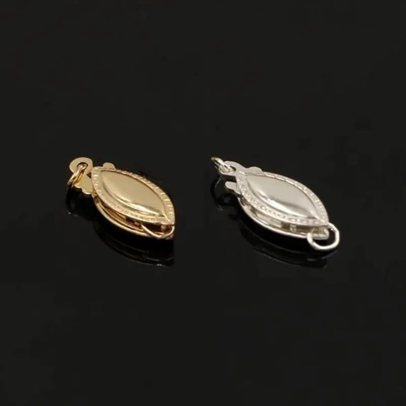 14K Gold Filled Oval Filigree Pearl Clasp,Oval Clasp, Bracelet Clasp, Necklace Clasp, Hollow Filigree Pearl Clasp