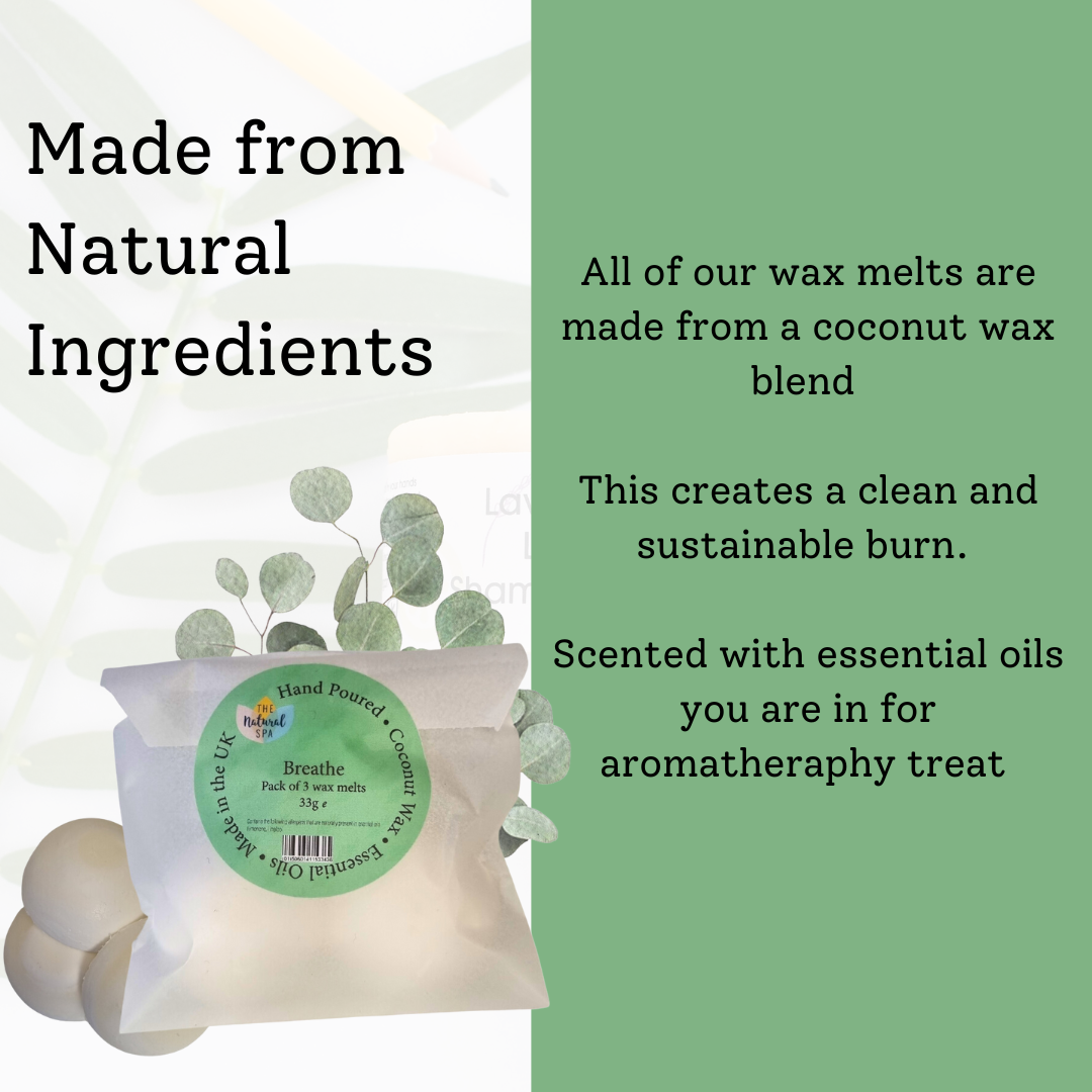 Breathe Coconut Wax melts - Pack of 3-3