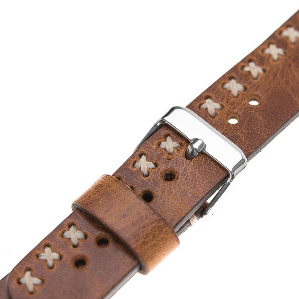Aqua Apple Watch Leather Band-3