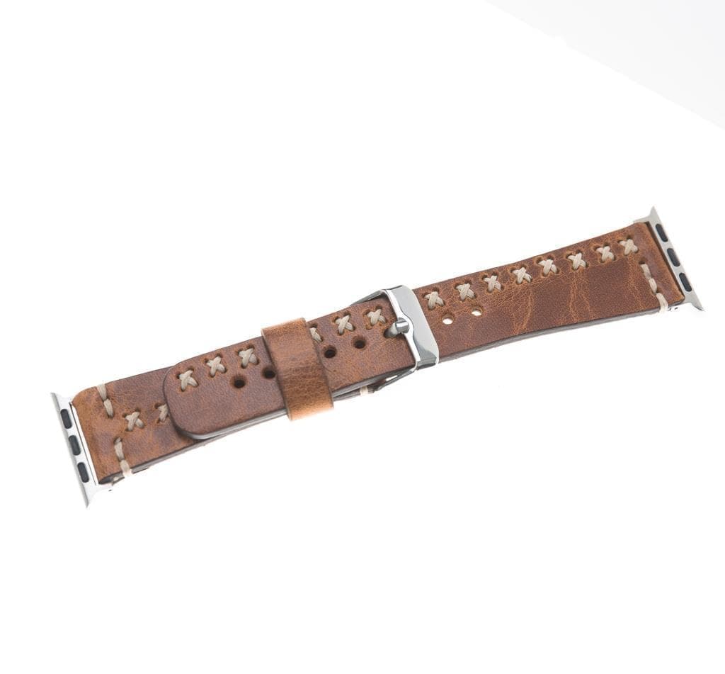 Aqua Apple Watch Leather Band-2