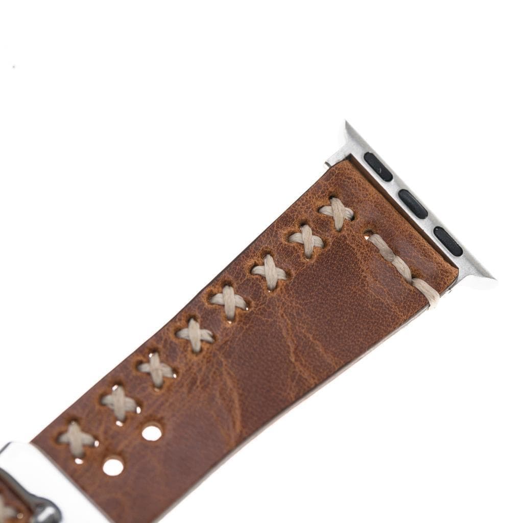 Aqua Apple Watch Leather Band-4