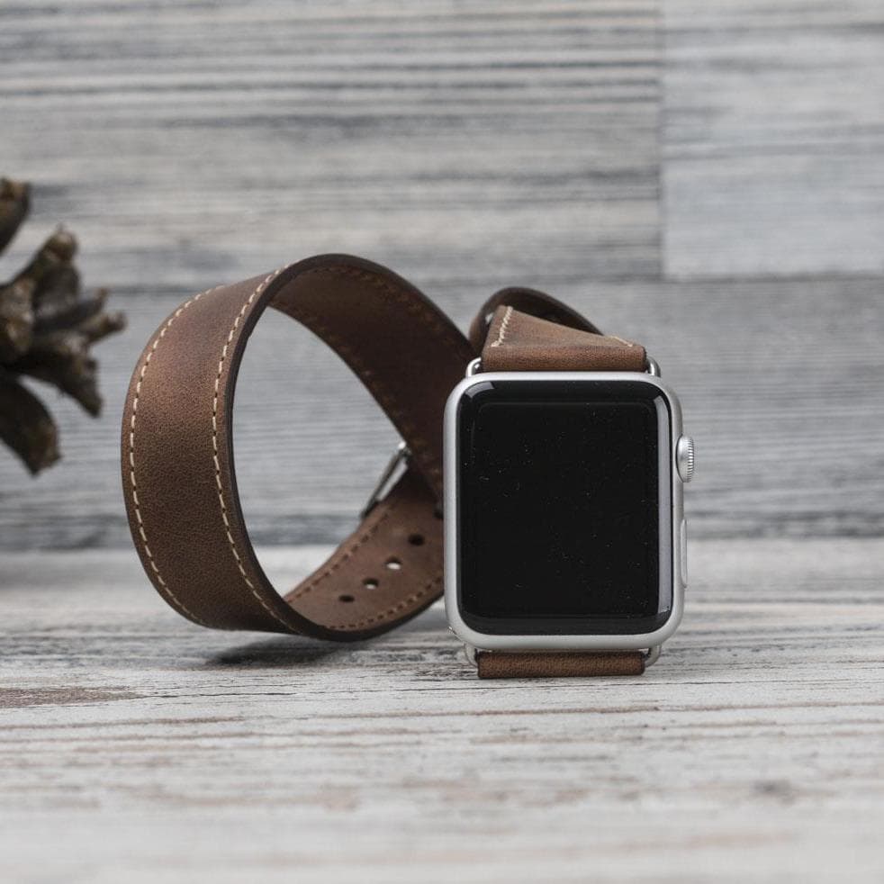 Bristol Double Tour Slim FitBit Leather Watch Straps-7